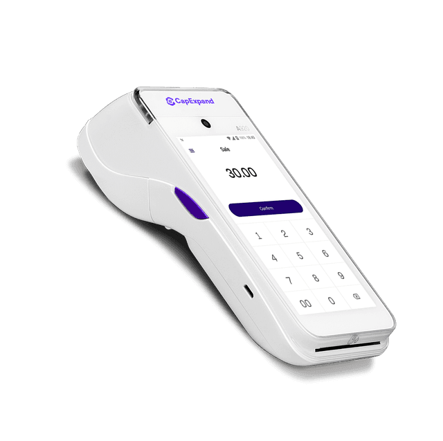 Dojo Go terminal showing tipping screen for salons