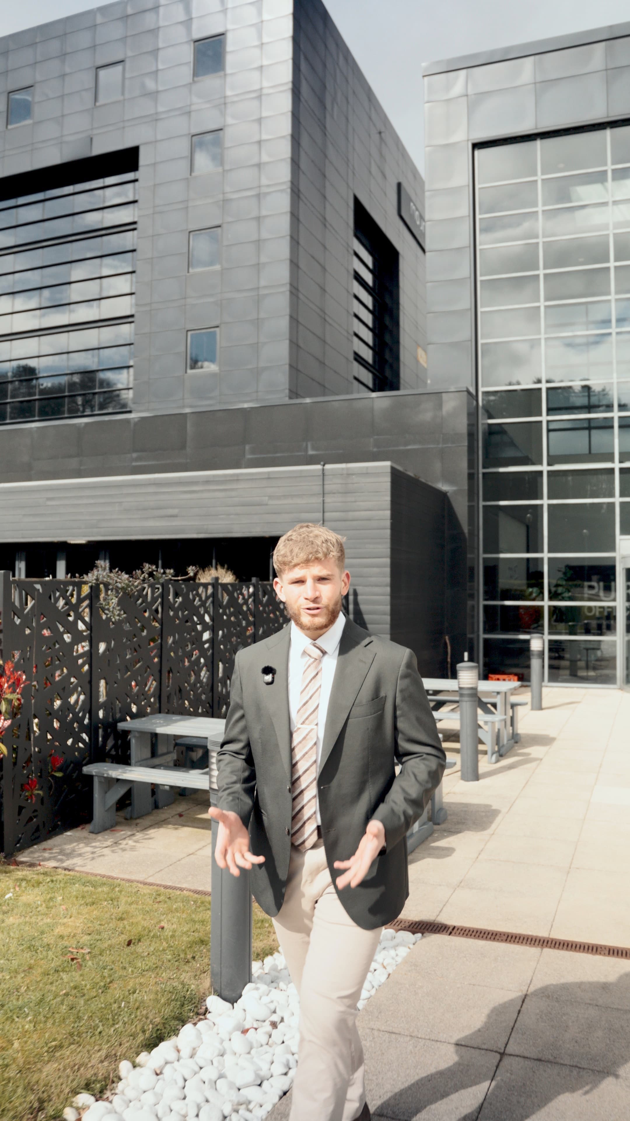 Alex Beardsley, CapExpand founder, outside the office